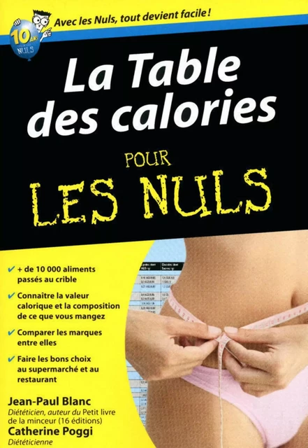 Table des calories Pour les Nuls - Jean-Paul Blanc, Catherine Poggi - edi8