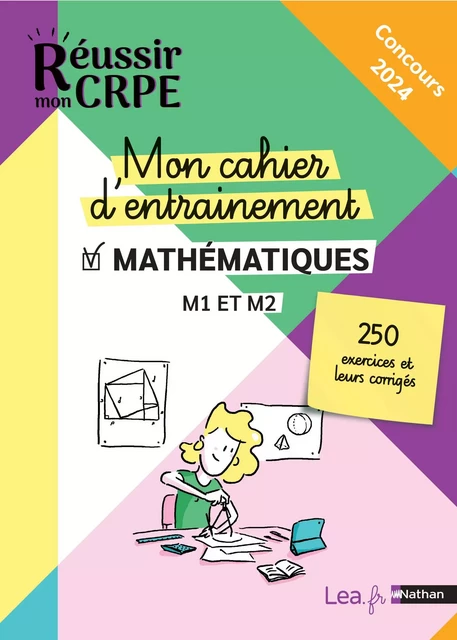 EBOOK : Réussir mon CRPE - Mathématiques écrit - exercices d'entrainement - 2024 - Daniel Motteau - Nathan