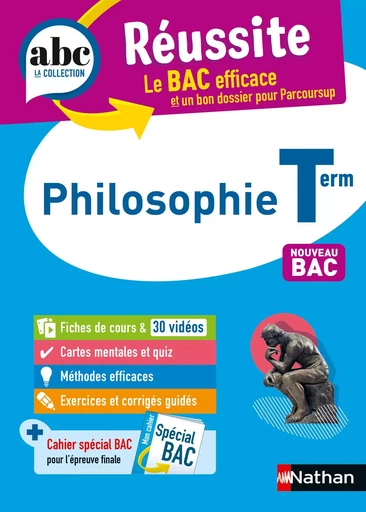 Philosophie Terminale - ABC Réussite - Bac 2025 - Enseignement commun Tle - Cours, Méthode, Exercices et Sujets corrigés + Cahier spécial Bac - EPUB - Delphine de Chouly, Fabienne Lepage, Fanny Le Gonidec - Nathan