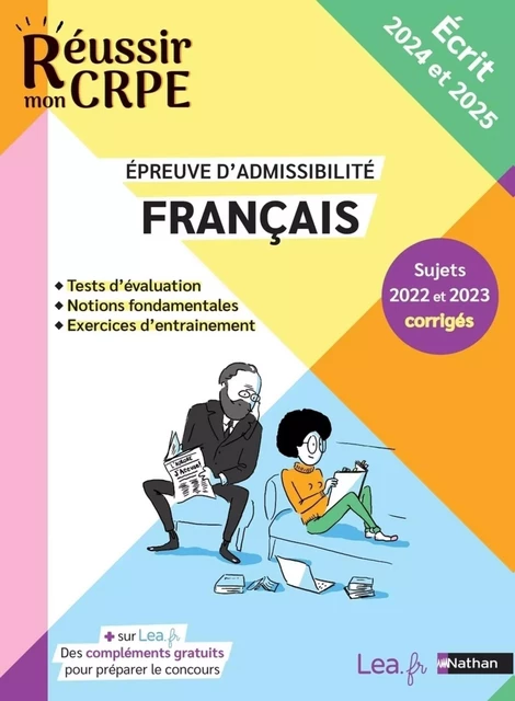 Ebook - CRPE 2024-2025 Français écrit épreuve d'admissibilité + sujets corrigés et ressources en ligne - Anne-Rozenn Morel - Nathan