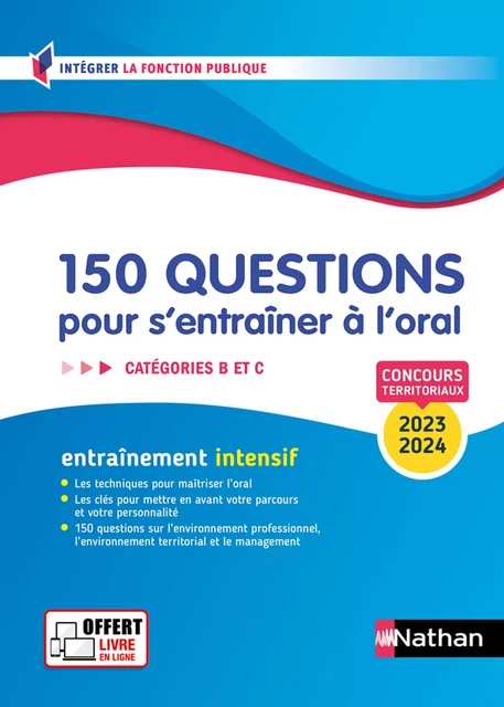 150 questions pour s'entraîner à l'oral - 2023/2024 - EPUB - Céline Tatat, Pascal Tuccinardi, Adeline Munier - Nathan