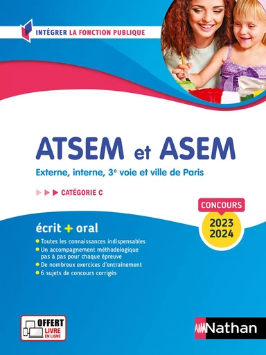 Concours ATSEM et ASEM 2024 - Préparation complète - EPUB - Louisa Rebih - Nathan