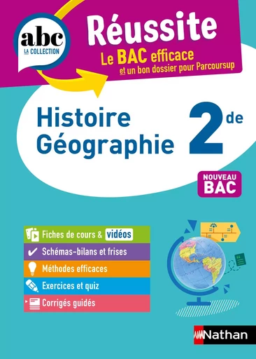 Histoire-Géographie 2de - ABC Réussite - Programme de seconde 2024-2025 - Cours, Méthode, Exercices - EPUB - Alain Rajot, Fredéric Fouletier, Pascal Jézéquel, Evelyne Soumah, Johan Protais, Cécile Vidil - Nathan