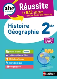 Histoire-Géographie 2de - ABC Réussite - Programme de seconde 2024-2025 - Cours, Méthode, Exercices - EPUB