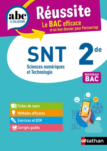 SNT 2de - ABC Réussite - Programme de seconde 2024-2025 - Cours, Méthode, Exercices - EPUB - Sylvie Grégoire, Pascal Moussier - Nathan