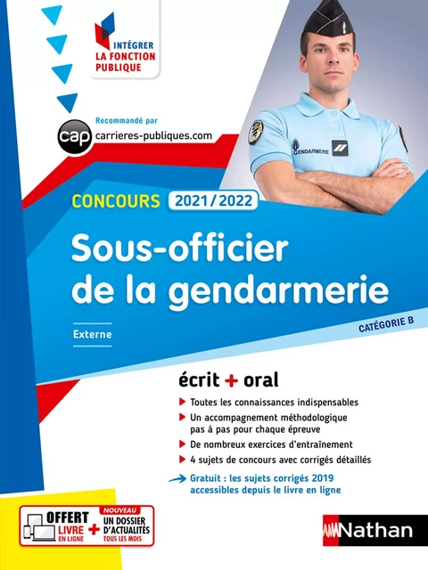 Concours Sous-officier de la gendarmerie - EPUB - François Louvrier, Morad Mekbel, Loïc Valentin, Adeline Munier, Danièle Bon, Élisabeth Simonin - Nathan