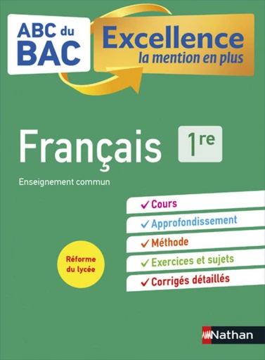 EPUB-"ABC Excellence Français 1re - Françoise Cahen-Pinon, Caroline Vaugien, Dominique Prest - Nathan