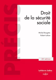 Droit de la sécurité sociale. 20e éd