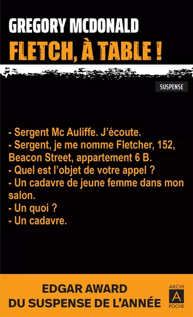 Fletch, à table ! - Gregory McDonald - L'Archipel