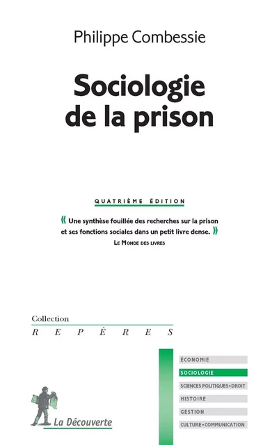 Sociologie de la prison - Philippe Combessie - La Découverte