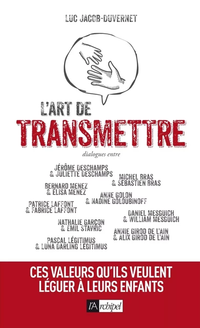 L'art de transmettre - Luc Jacob-Duvernet - L'Archipel