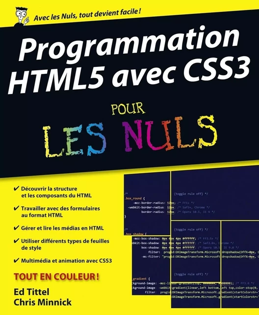 Programmation HTML5 avec CSS3 pour les nuls - Ed Tittel, Chris Minnick - edi8