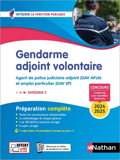 Gendarme adjoint volontaire 2024/2025 - EPUB - Morad Mekbel, Élisabeth Simonin, Pascal Joly - Nathan