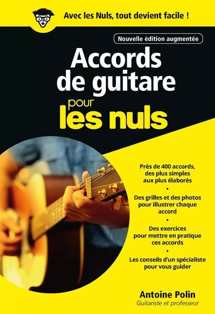 Accords de guitare pour les Nuls, 3e édition - Antoine Polin - edi8