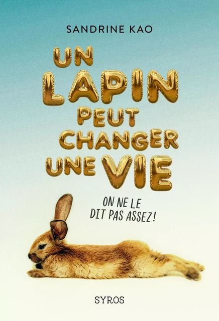 Un lapin peut changer une vie - Sandrine Kao - Nathan