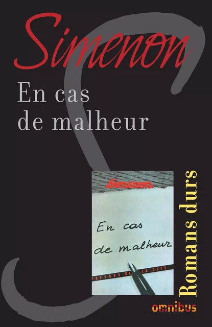 En cas de malheur - Georges Simenon - Place des éditeurs