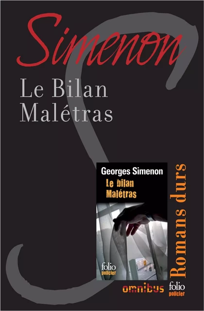 Le bilan Malétras - Georges Simenon - Place des éditeurs