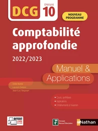 Comptabilité approfondie 2022-2023 - DCG 10 - EPUB