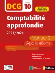 Comptabilité approfondie 2023-2024 - DCG 10 - EPUB