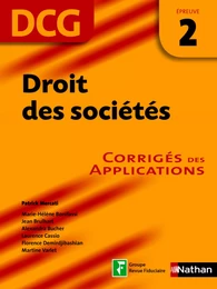 Droit des sociétés - épreuve 2 - DCG corrigés