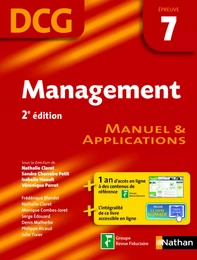 Management- épreuve 7 - DCG manuel Format : ePub 2 DCG Livre