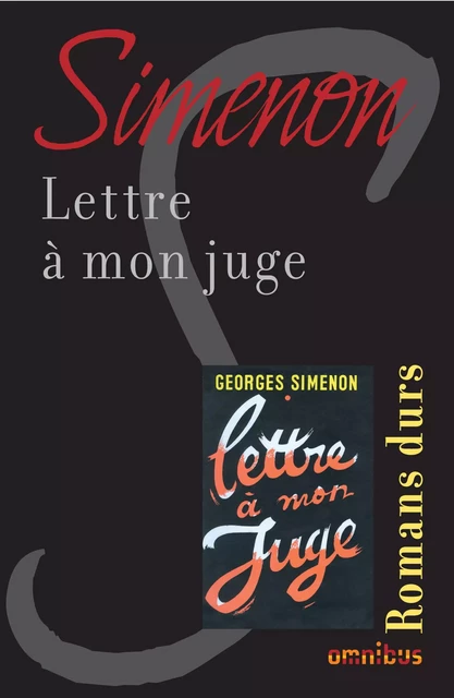 Lettre à mon juge - Georges Simenon - Place des éditeurs