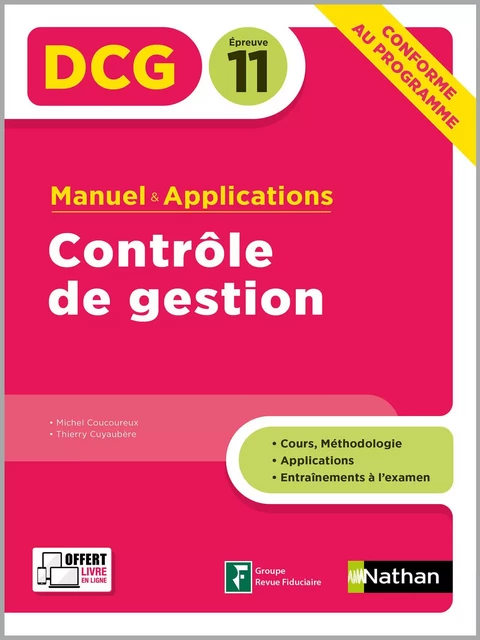 Contrôle de gestion - DCG 11 - Manuel et applications - EPUB - Michel Coucoureux, Thierry Cuyaubère - Nathan