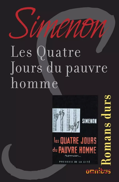 Les quatre jours du pauvre homme - Georges Simenon - Place des éditeurs