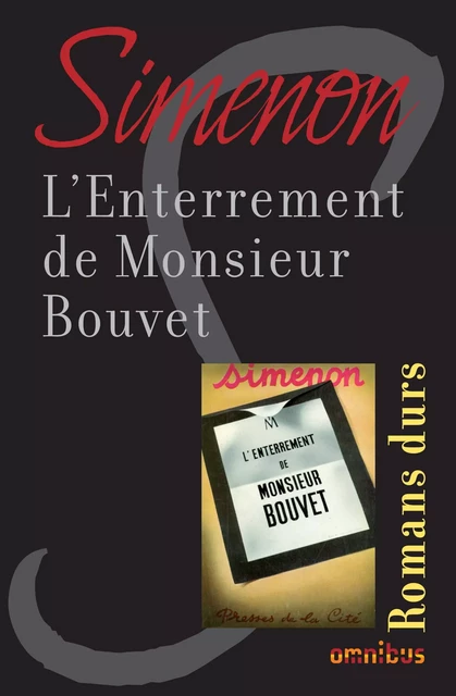 L'enterrement de monsieur Bouvet - Georges Simenon - Place des éditeurs