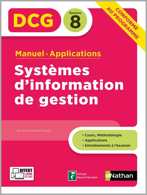 Systèmes d'information de gestion - DCG 8 - Manuel et applications - EPUB - Annelise Couleau-Dupont - Nathan