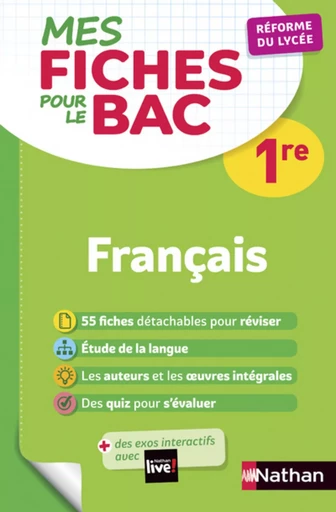 EPUB-Mes fiches ABC pour le BAC Français 1re - Anne Cassou-Noguès, Séléna Hébert, Elsa Jollès - Nathan