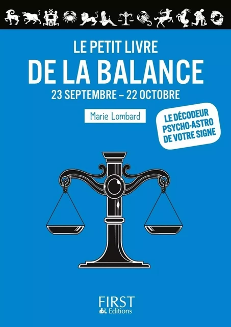 Le Petit Livre de la Balance - Marie Lombard - edi8