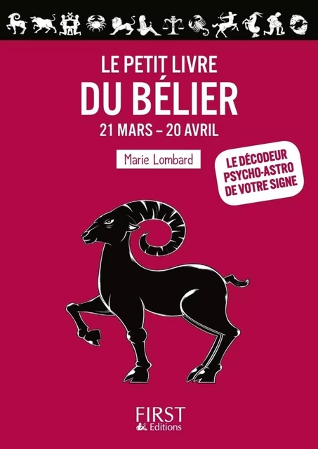 Le Petit Livre du Bélier - Marie Lombard - edi8