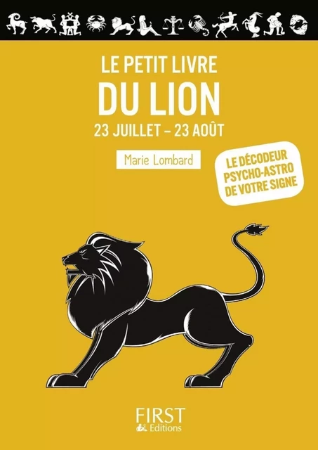 Le Petit Livre du Lion - Marie Lombard - edi8