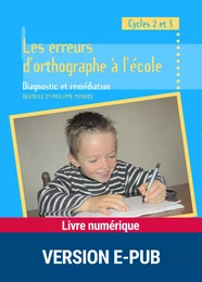 Les erreurs d'orthographe à l'école