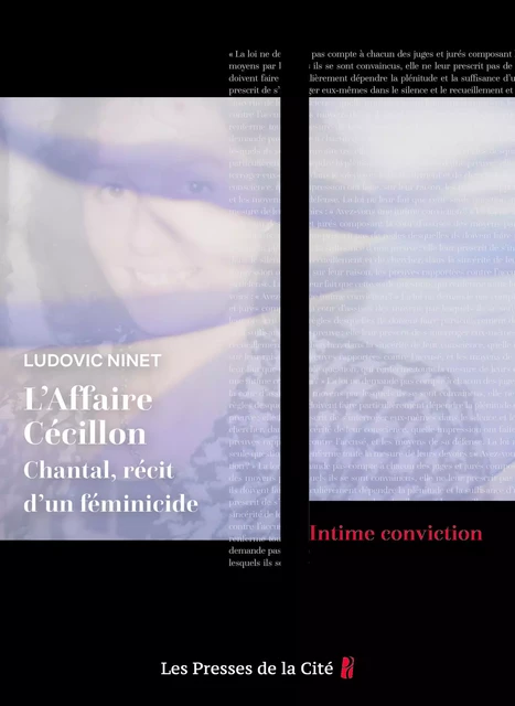 L'Affaire Cécillon, Chantal récit d'un féminicide - Ludovic Ninet - Place des éditeurs