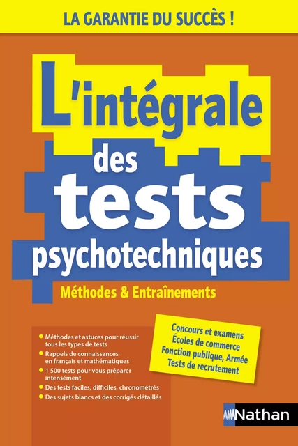 L'Intégrale des tests psychotechniques - EPUB - Élisabeth Simonin - Nathan