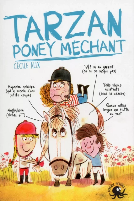 Tarzan, poney méchant - Lecture roman jeunesse humour cheval - Dès 8 ans - Cécile Alix - edi8