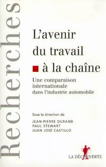 L'avenir du travail à la chaine -  Collectif - La Découverte