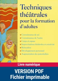 Technique théâtrales pour la formation d'adultes