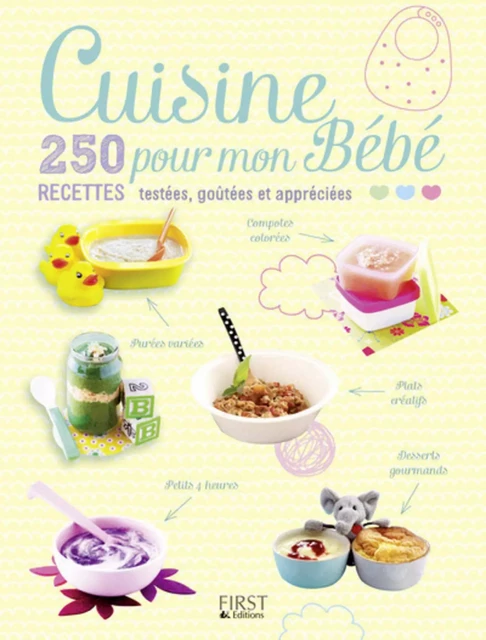 Cuisine pour mon Bébé - 250 recettes testées, goûtées et appréciées -  Collectif - edi8