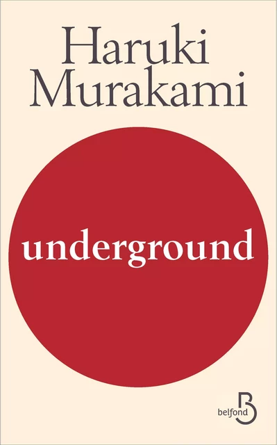 Underground - Haruki Murakami - Place des éditeurs