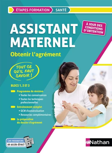 Assistant maternel - Préparation à l'agrément - EPUB - Louisa Rebih, Mona Hamzaoui - Nathan