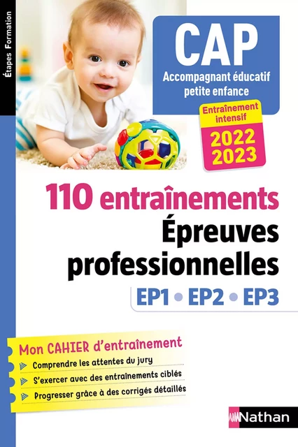 CAP accompagnant éducatif petite enfance - 110 entraînements - EPUB - Louisa Rebih - Nathan