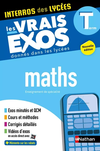 Maths Terminale - Interros des lycées Tle - Les vrais exos du BAC - + de 100 exercices avec corrigés détaillés - BAC 2025 - EPUB - Stéphane Pasquet - Nathan