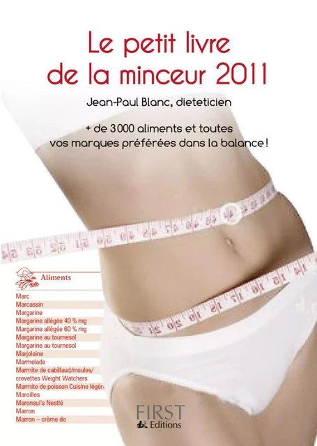 Le Petit Livre de la minceur 2011 - Jean-Paul Blanc - edi8