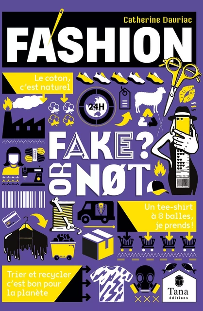 Fashion, Fake or not ? - Décrypter l'industrie de la mode sans fake news : fast fashion, matières premières, conditions de travail, seconde main, sobriété - Catherine DAURIAC - edi8