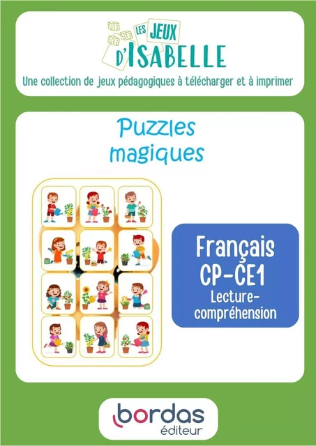 Puzzles magiques CP-CE1 - Les jeux d'Isabelle - Isabelle Kever - BORDAS