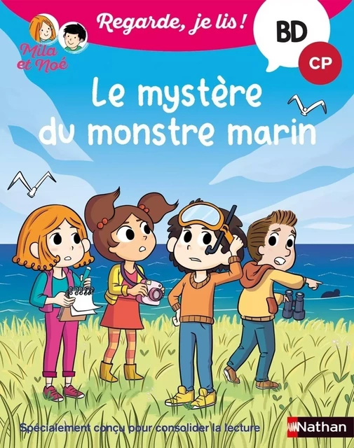 Regarde je lis ! Le mystère du monstre marin - BD - Dès 5 ans - Livre numérique - Éric Battut - Nathan