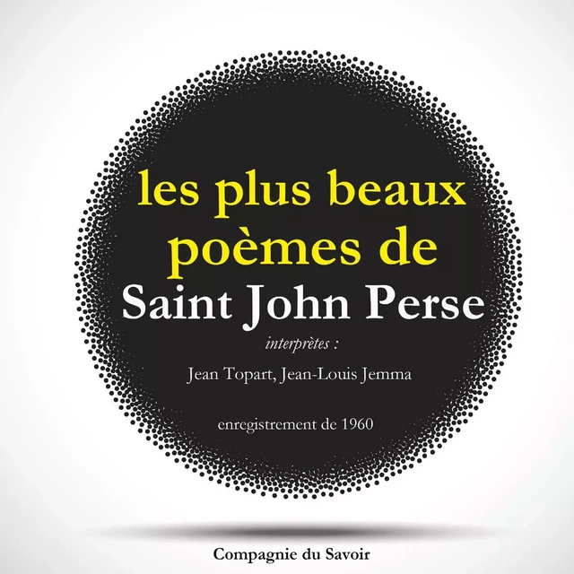 Les Plus Beaux Poèmes de Saint John Perse - Saint-John Perse - Saga Egmont French